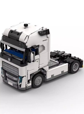 国产积木小颗粒益智积木汽车玩具MOC-121673沃尔沃 FH 环球