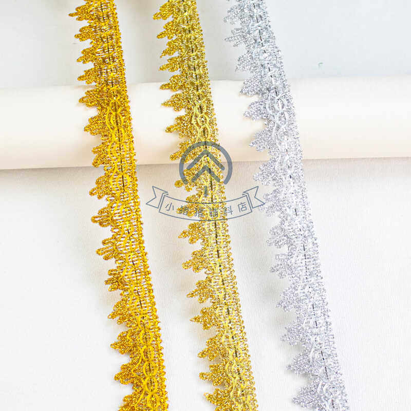 金银丝花边手工涤纶材料DIY图片