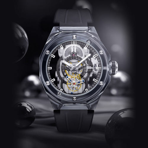 NINORIVA陀飞轮镂空机械夜光表