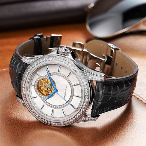 NINORIVA镂空机械对表情侣表