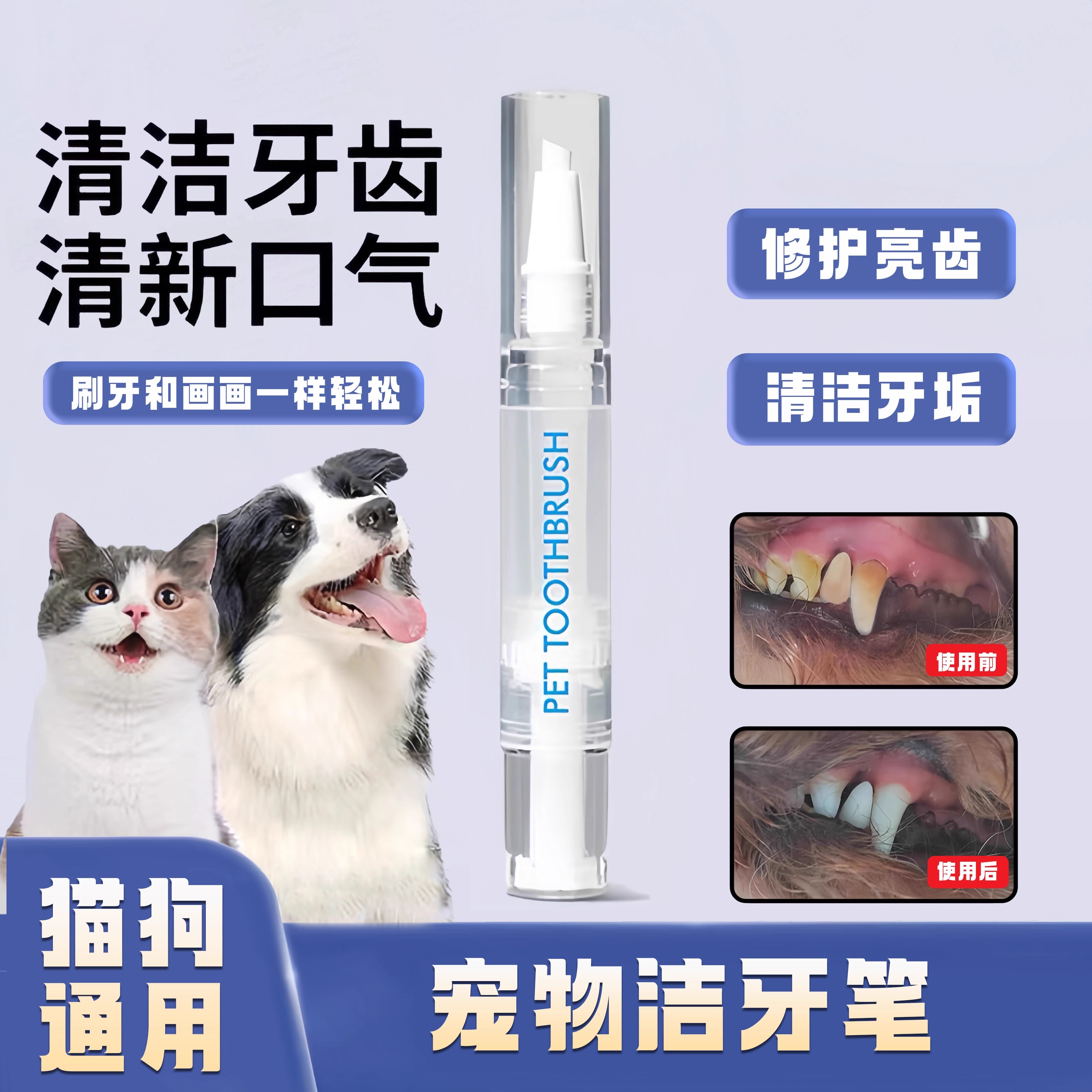 猫狗口腔清洁结石除口臭狗狗套装
