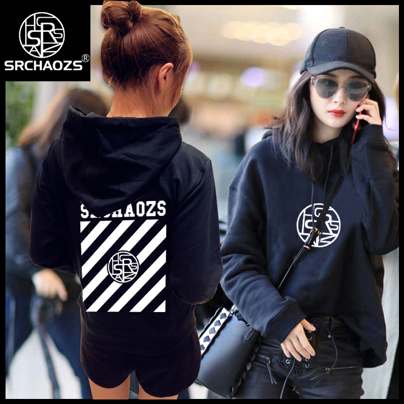 连帽卫衣SRCHAOZS街头宽松