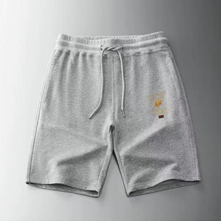 法国公鸡2025新款潮牌裤子5五分短裤男夏季百搭宽松休闲运动跑步