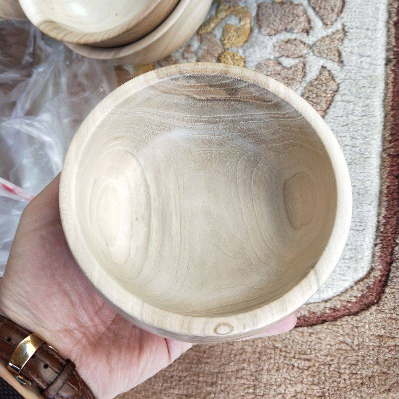 天然儿童保健餐具无油漆木碗