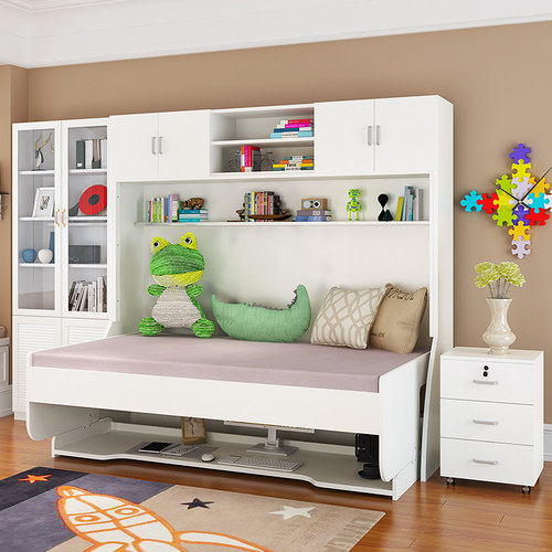 多功能隐形床折叠床书桌柜柜组合床一体床壁床钢琴床隐藏床单人床