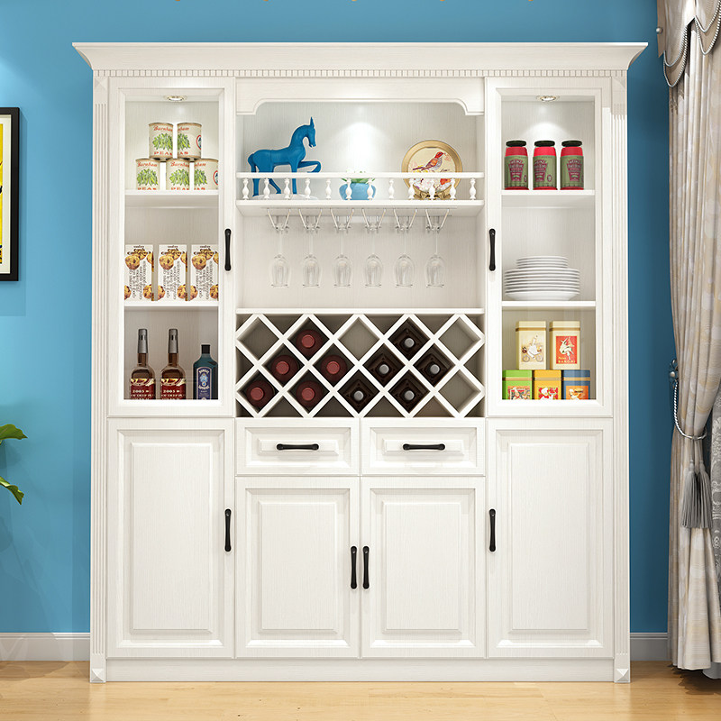 简约现代餐边柜碗橱柜餐厅红酒柜厨房柜储物置物柜北欧式茶水柜子