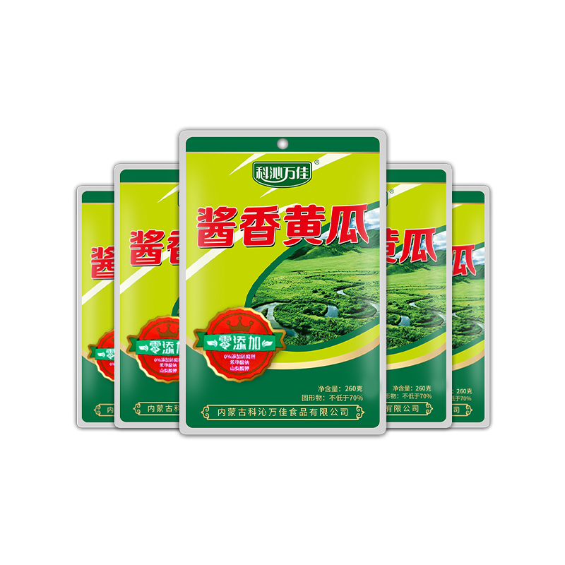 科沁万佳酱香黄瓜260g*5袋装酱小黄瓜东北腌制咸菜腌瓜脆爽粥配菜,水产肉类/新鲜蔬果/熟食,酱菜/下饭菜/外婆菜,淘宝优惠券,粉丝福利购,淘宝优惠卷