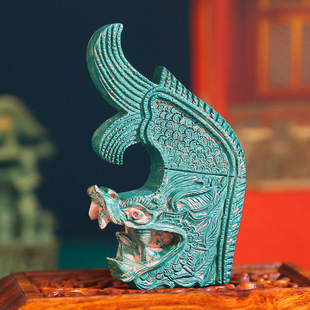 国博文创磁吸冰箱贴绿釉鸱吻文物立体磁贴有趣的特色旅游纪念品