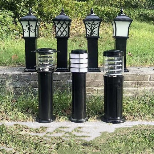 太阳能草帽led小区防水庭院灯