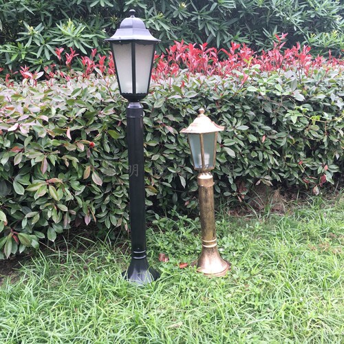小区草坪灯欧式庭院灯小六角户外立柱草地灯室外灯仿古草坪灯防水