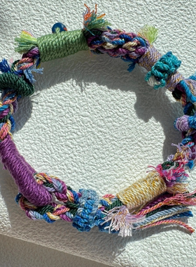 藏式手绳手链搭配粗线编织招财文玩饰品佛珠手串原创一物一拍diy