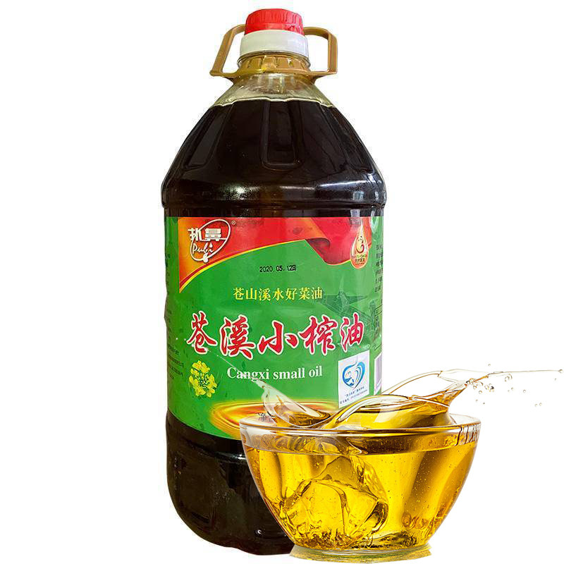 苍溪小榨原浆菜籽油5L/桶9.2斤装非转基因四川浓香食用油包邮