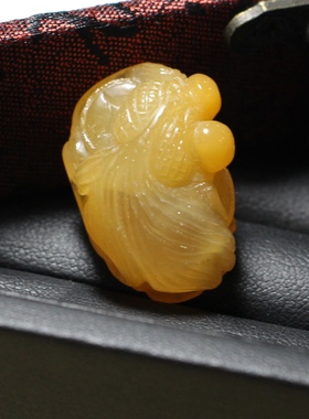 天然水晶兔毛金鱼吊坠挂件 礼物招财 男女饰品 闺蜜礼品