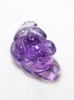 耀灿巴西紫水晶金蟾吊坠腰缠万贯三足蟾挂件女925银项链招财礼物