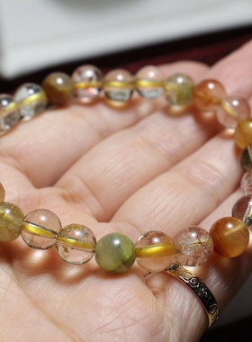 天然彩发晶招财转运手链手串 女生闺蜜生日礼物