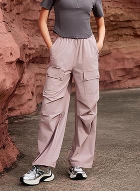 duoyi 朵以2024秋季新品宽松户外健身工装阔腿裤39dq208012