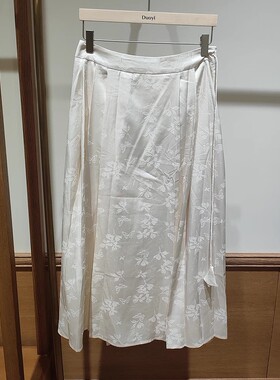 朵以2024夏季新款显瘦百搭新中式马面半身裙显瘦39DX606013