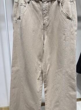 朵以2025春装新款正品时尚休闲潮流阔腿裤40DC231031原339