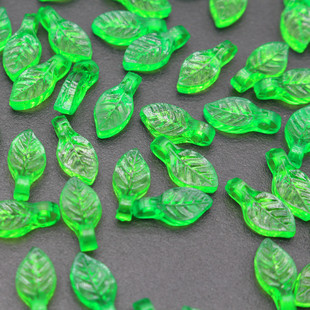 10mm小苹果叶葡萄叶透明叶仿真绿叶diy手工福禄双全配件材料