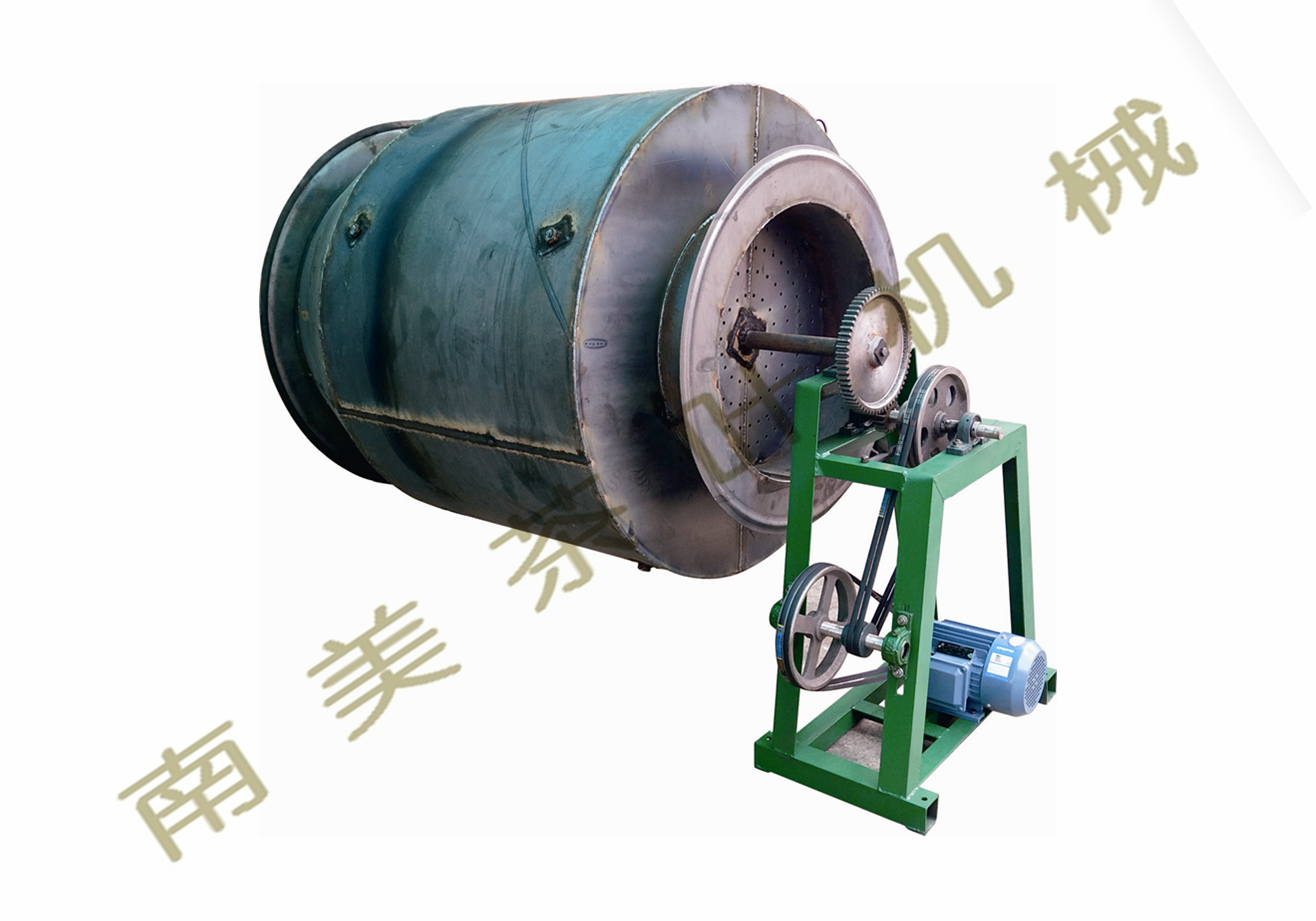 普洱柴火滚筒炒茶机杀青南美