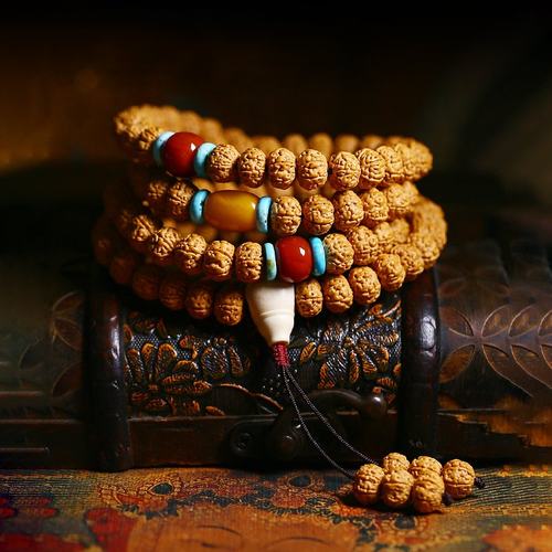 文玩小金刚龙纹配饰精品佛珠手链