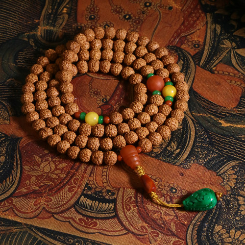 小金刚菩提子108颗佛珠项链长款