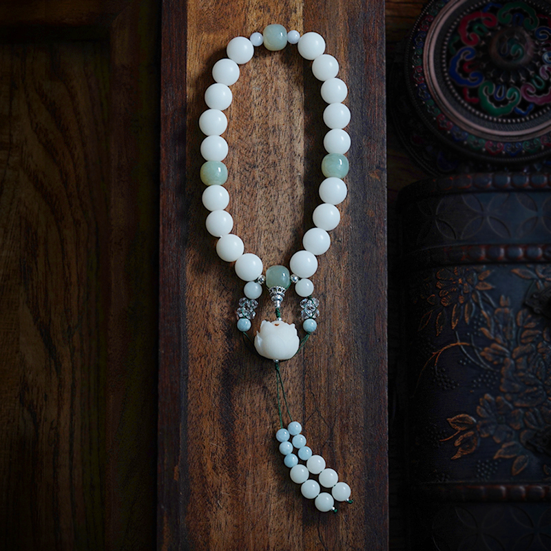 白菩提子手串十八子手持