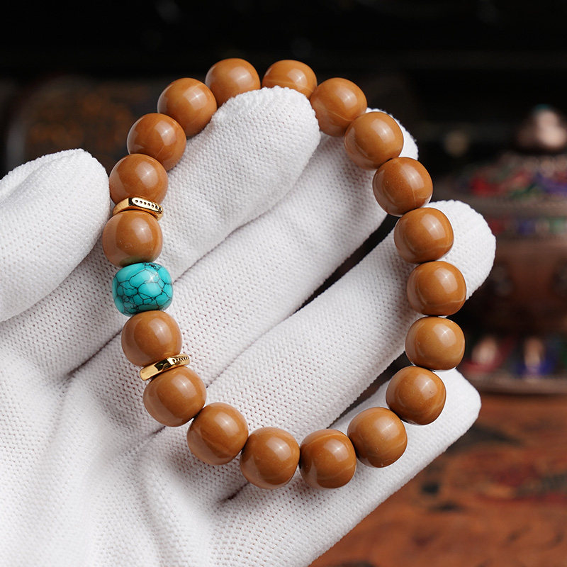 猴头手串老型天然核桃男女盘玩佛珠正品光珠原籽精品文玩单圈配饰