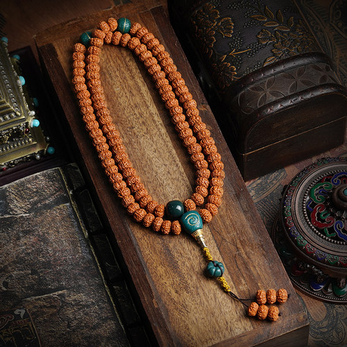 金刚菩提子文玩佛珠挂脖子的正品