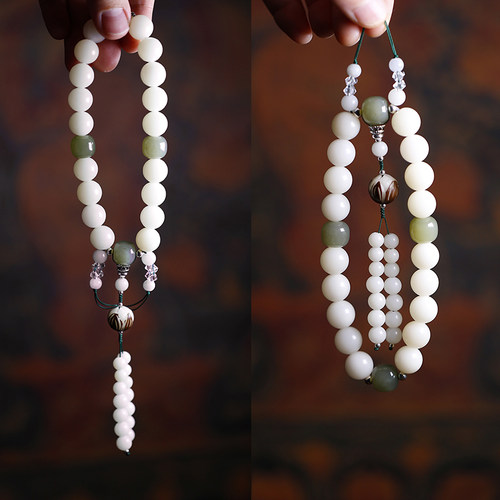 压襟天然流苏配饰挂件手串