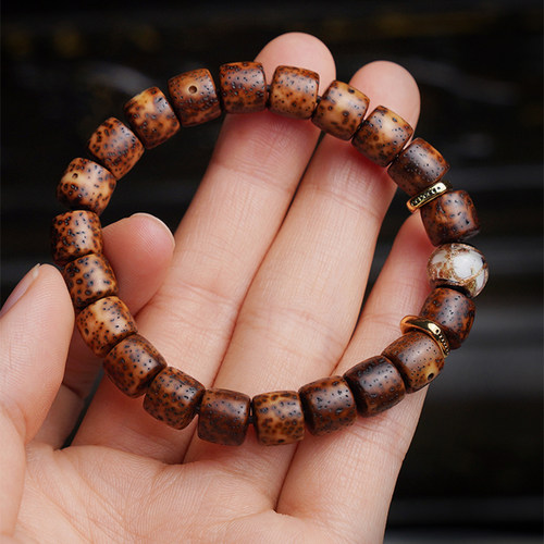 星月菩提子二十年玉化料正品文玩