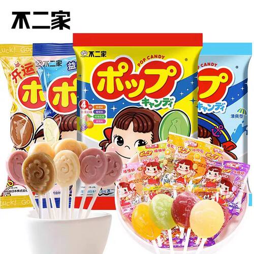 不二家混合多口味棒棒糖