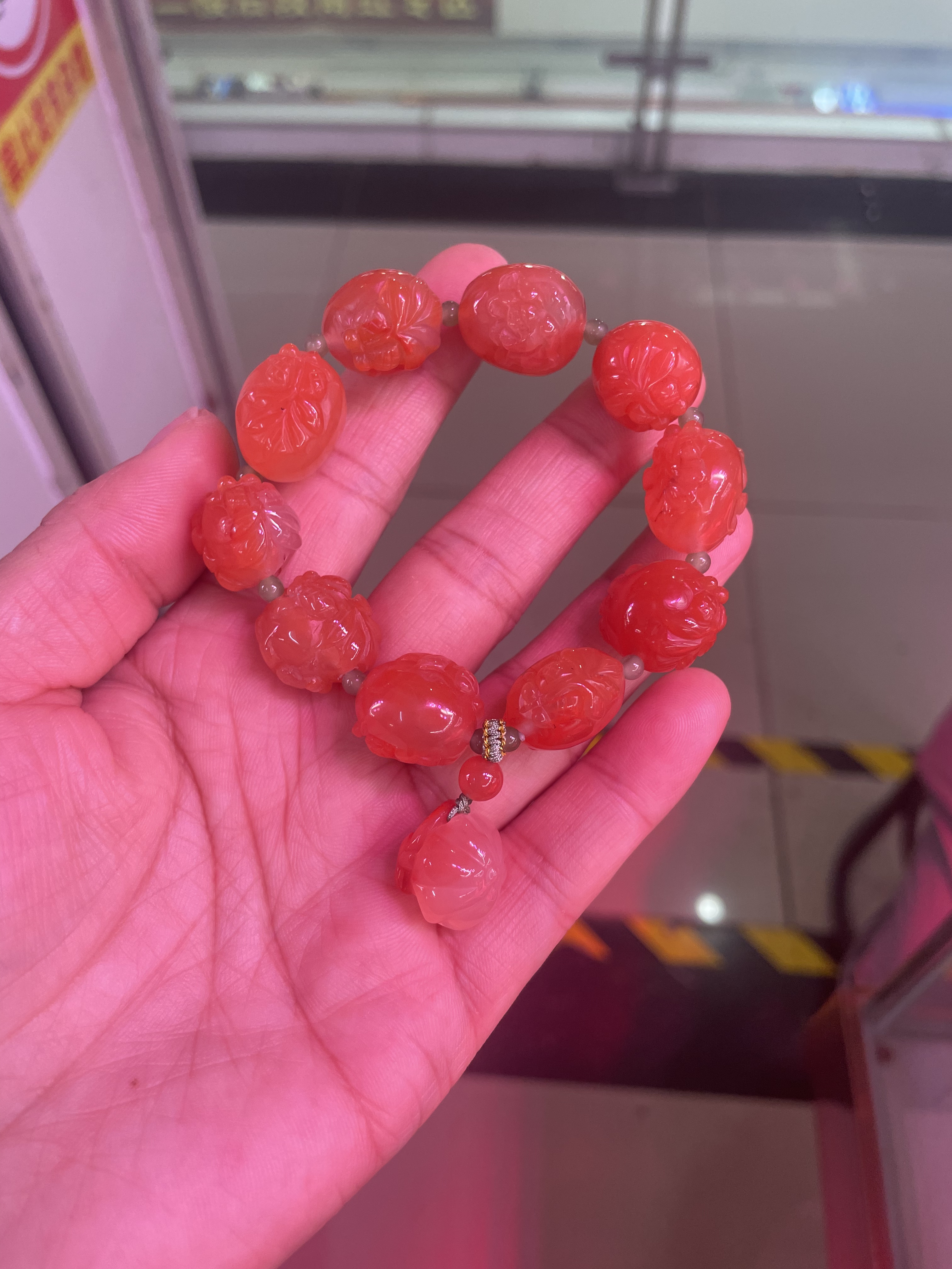 南红玛瑙天然保山南红玛瑙手串佛珠多圈满肉本命年手链镶嵌吊坠