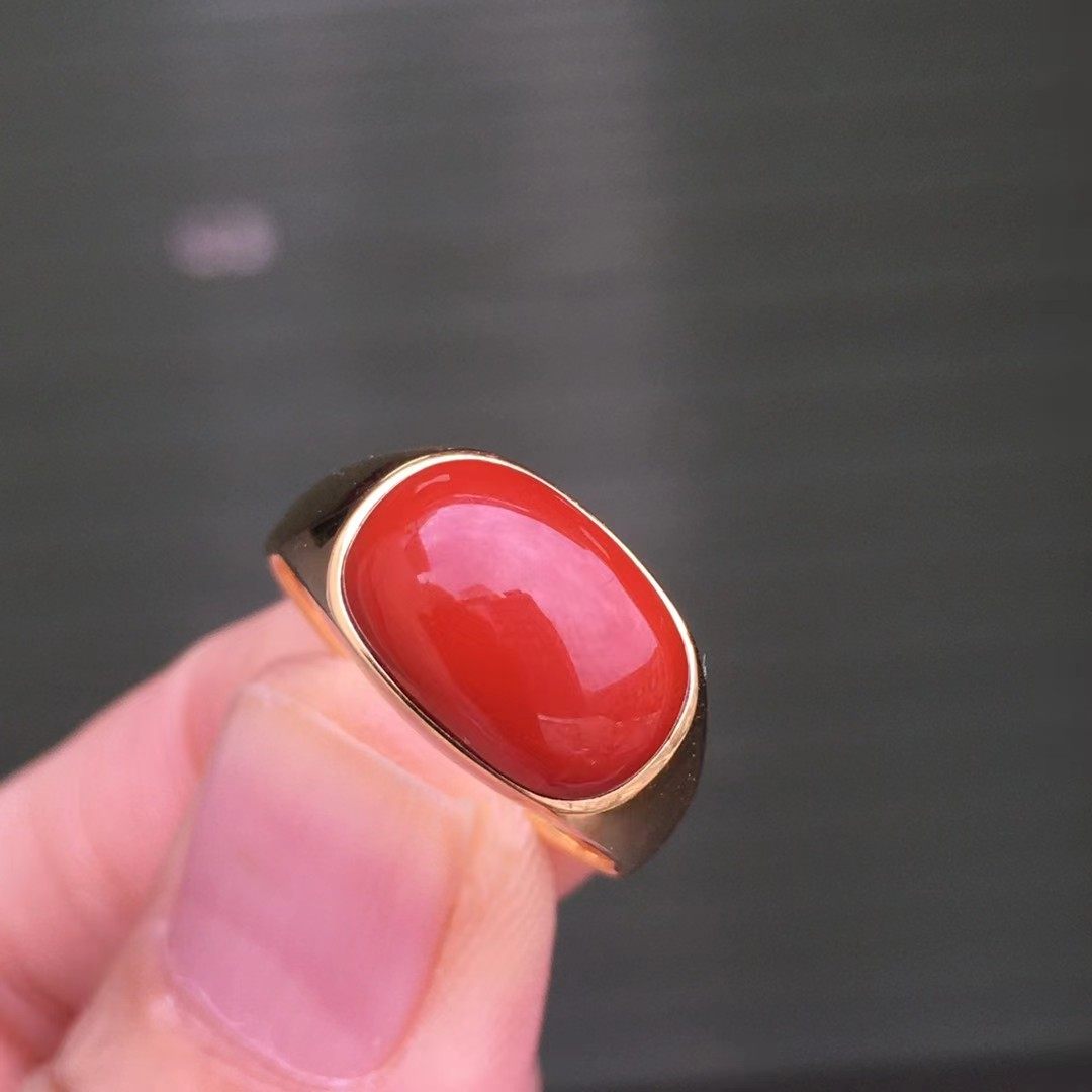 南红玛瑙戒指耳环耳坠瓦西料柿子红耳坠