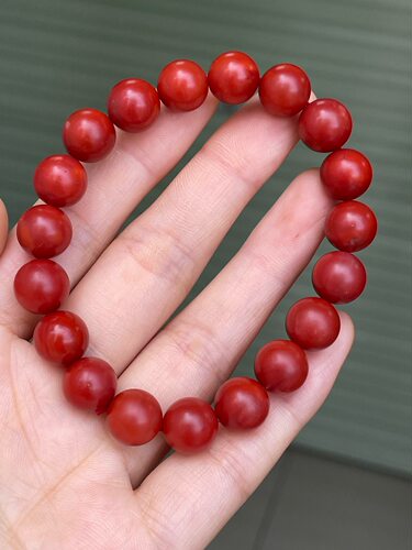 天然南红玛瑙原矿冰飘花手串手链瓦西料柿子红手串手串佛珠手串
