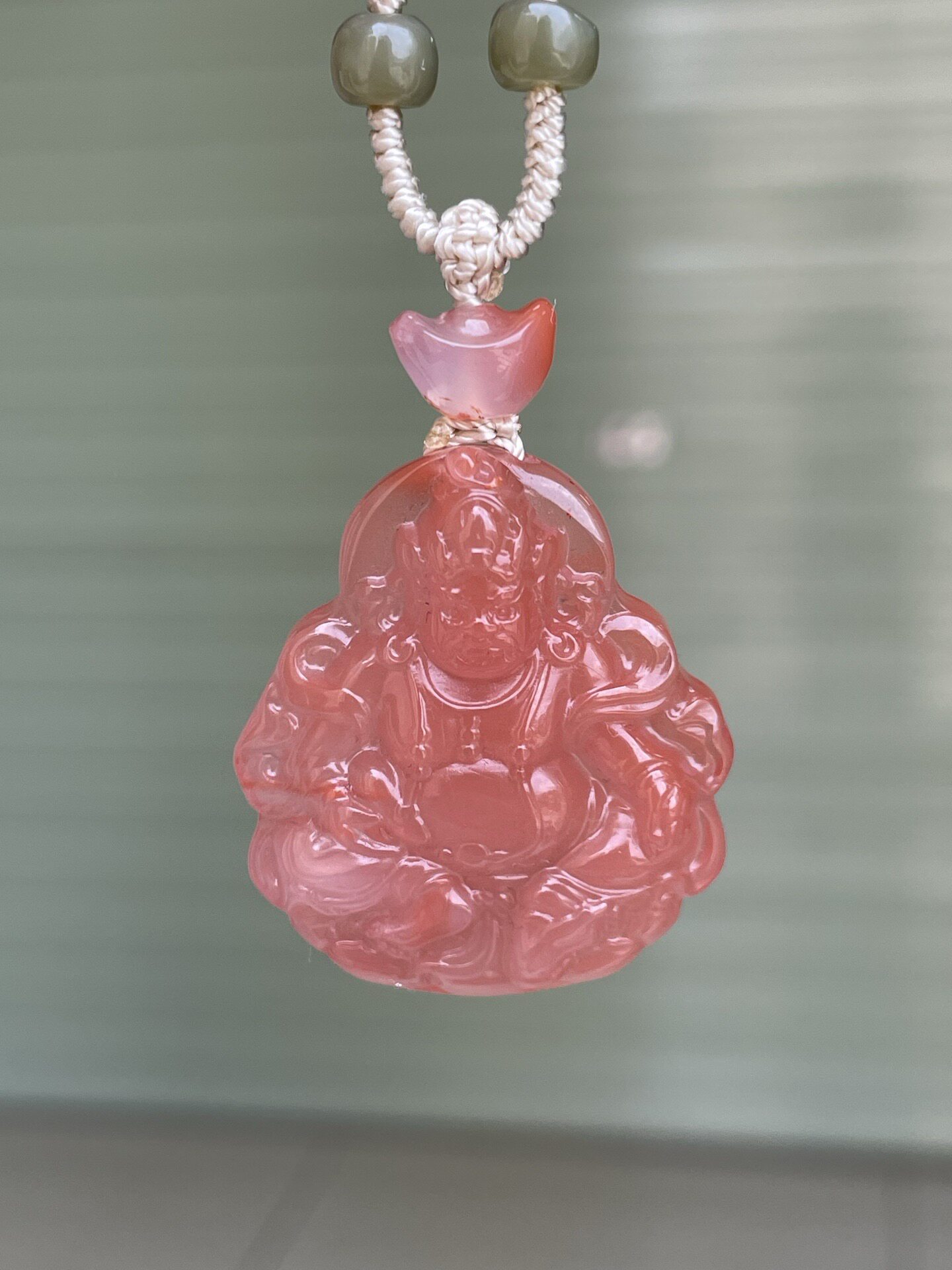 南红玛瑙吊坠挂件黑曜石貔貅如意保平安饰品创意男女情侣