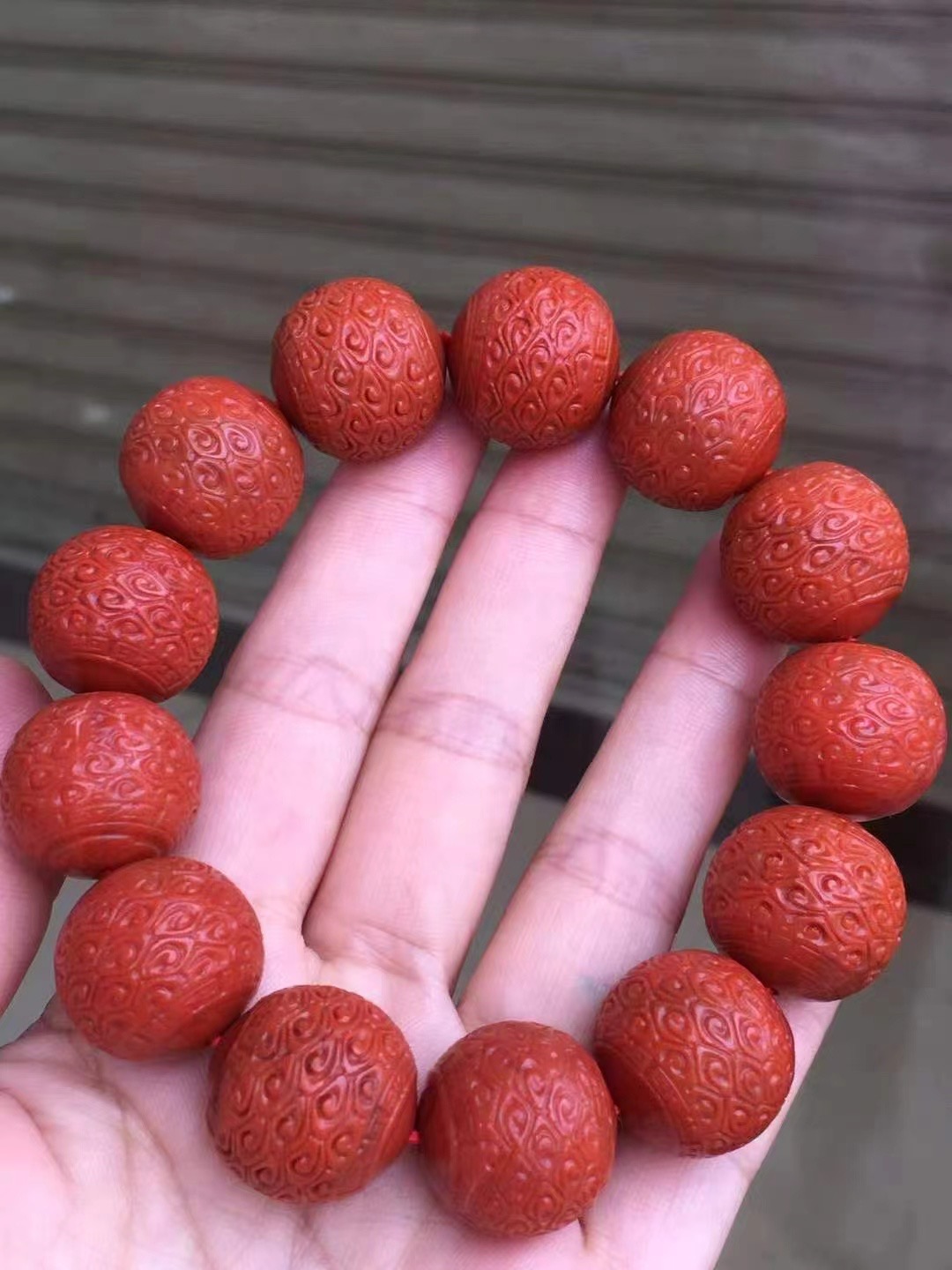 天然南红玛瑙回纹手串手链项链毛衣链瓦西料