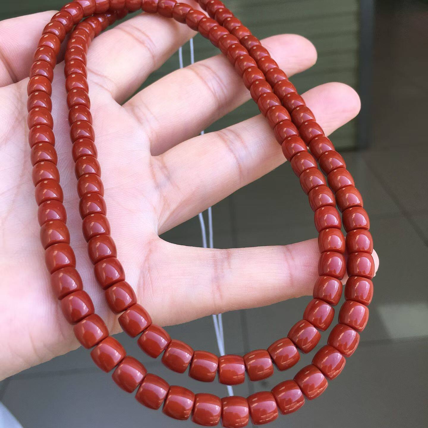 南红玛瑙天然南红玛瑙手串佛珠多圈满肉本命年手链火焰纹