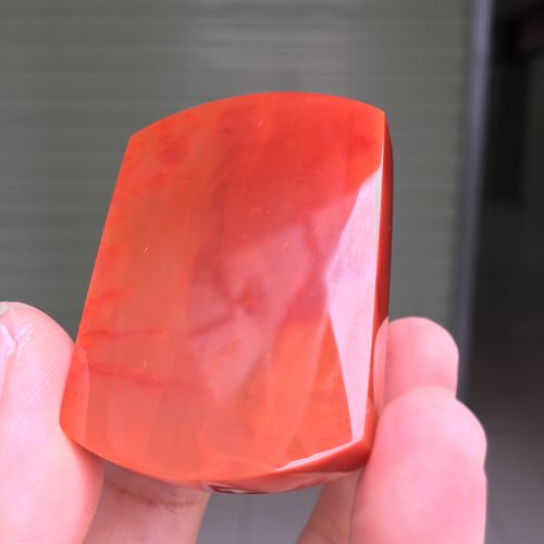 南红玛瑙天然川料南红玛瑙满色满肉柿子红尺寸40.牌子