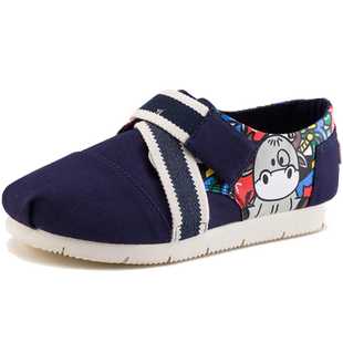 Tt&Mm/汤姆斯夏季魔术贴女鞋百搭韩版软底轻便休闲玛丽透气帆布鞋