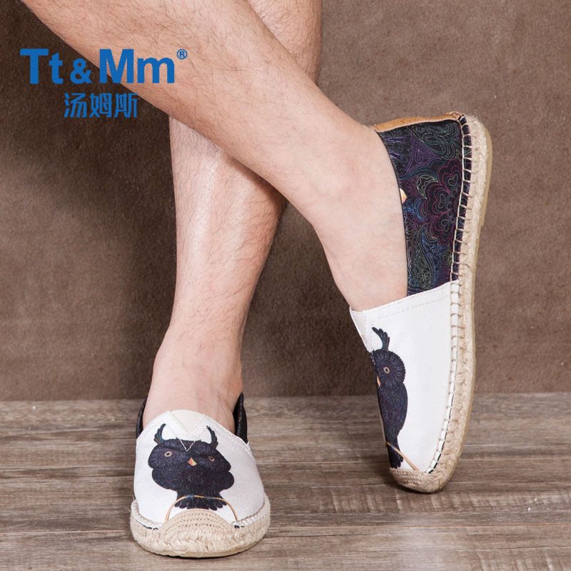 Tt&Mm/ Thomas Men's Shoes summer Fisherman shoes Flax Straw Retro A pedal Mary lovers canvas shoein the Men's Shoes, Canvas shoes  category - from Buy2taobao.com to provide professional Taobao agent buy service