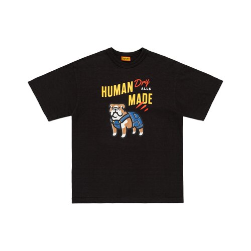 HUMAN MADE SS26  小狗动物LOGO图案宽松短袖T恤 男女同款