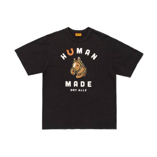 HUMAN MADE 马年系列 FW26正面马头图案圆领套头短袖T恤 男女同款