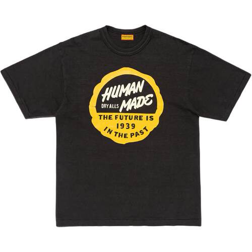 HUMAN MADE SS26 胸前圆领logo字母印花圆领宽松短袖T恤 男女同款