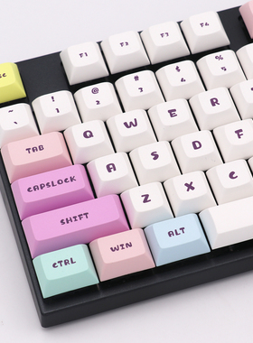 茶杯猫热升华DSA键帽144键大全套GH60  84 96 104键机械键盘个性