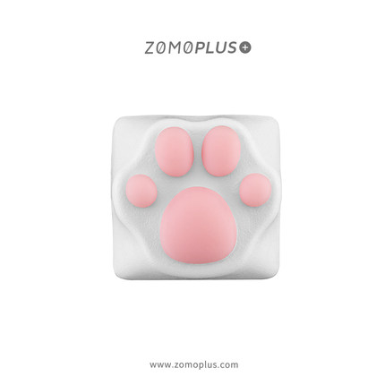 ZOMO 猫爪塑料ABS硅胶猫爪键帽机械键盘十字轴 个性可爱键盘键帽