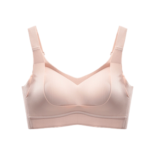 爱戴无痕美背内衣女夏季薄款全罩杯收副乳防下垂无钢圈简约文胸罩