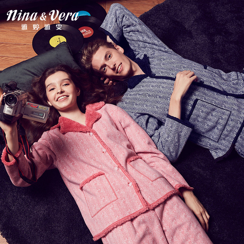 雅婷雅雯睡衣女冬天妈妈睡衣女冬加厚男士睡衣秋冬情侣睡衣加绒,女士内衣/男士内衣/家居服,睡衣/家居服套装,淘宝优惠券,粉丝福利购,淘宝优惠卷