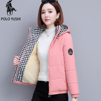 保罗加绒短款羽绒棉衣冬季女士