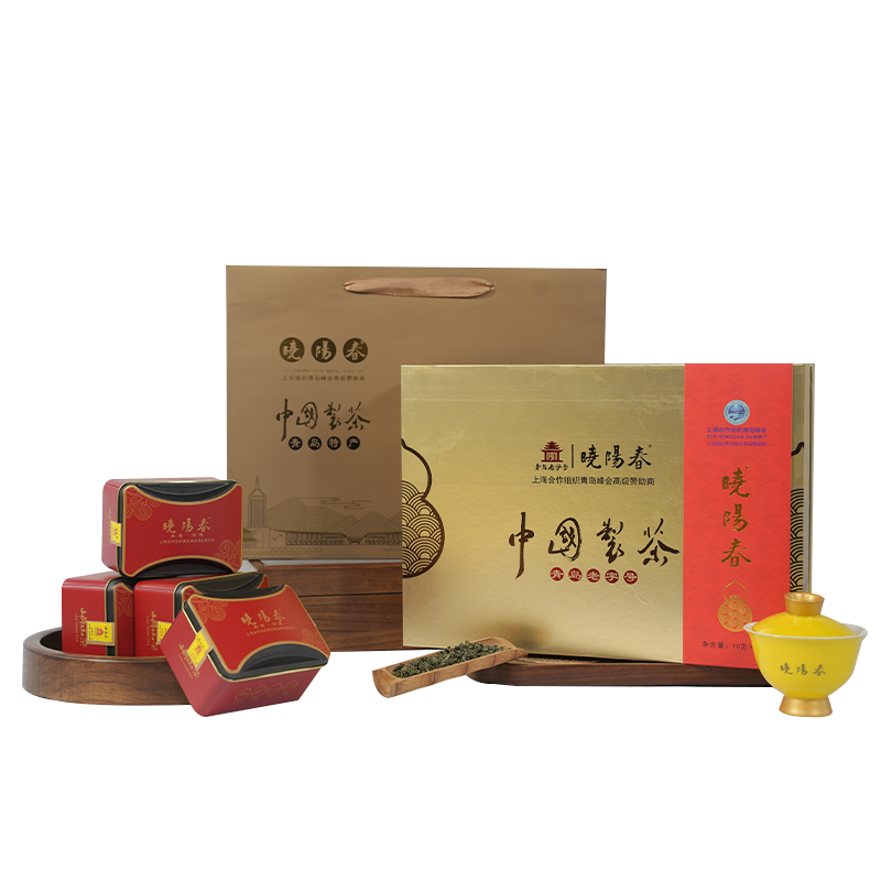 曉陽(yáng)春翠龍珠2025新茶嶗山綠茶禮盒裝送禮佳品